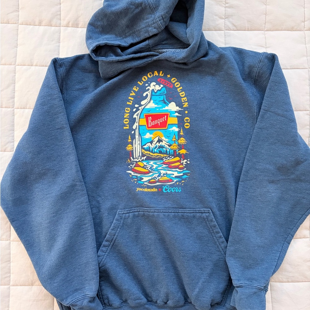 Coors Blue Hoodie Sweatshirt